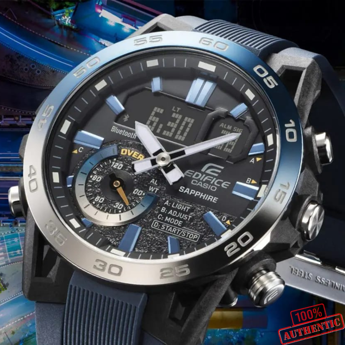 EDIFICE MW-A201D-2025 G27P Blue Watch - Image 2