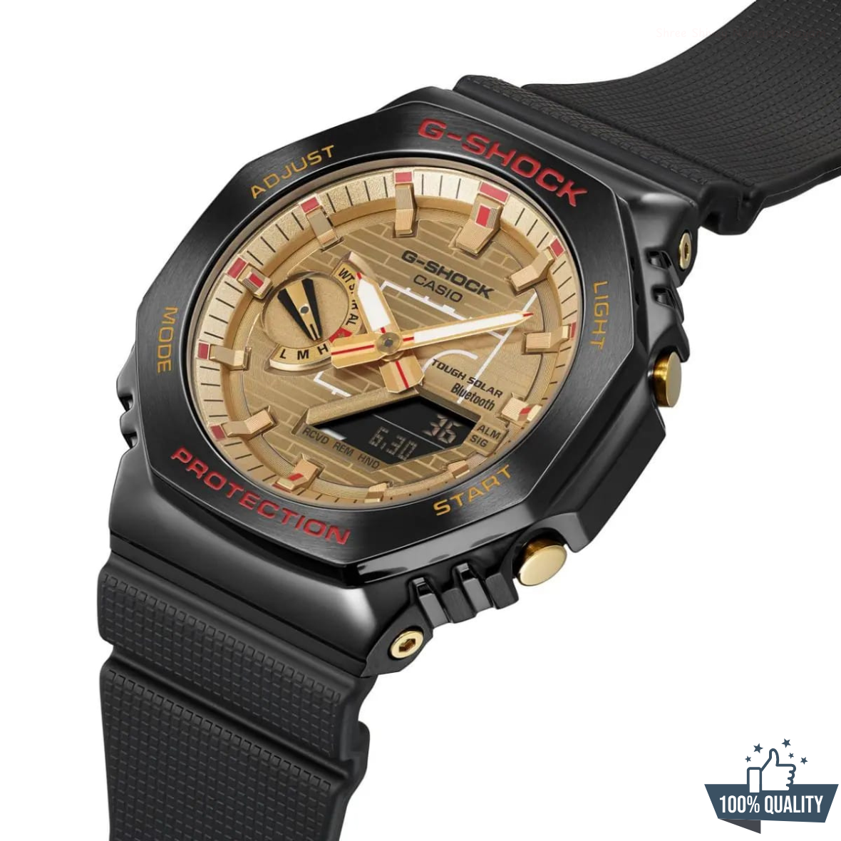 G-210012 Premium Black Golden Watch - Image 2